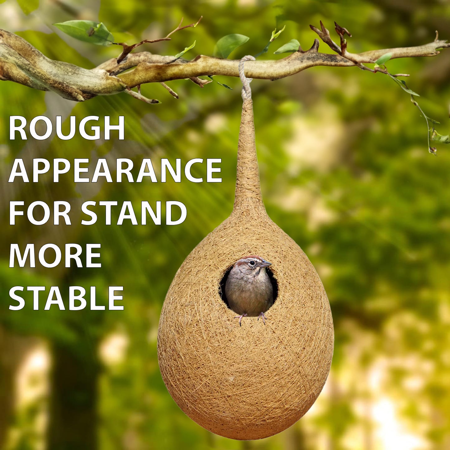 BIRDSHALA ORGANIC COIR BIRD NEST