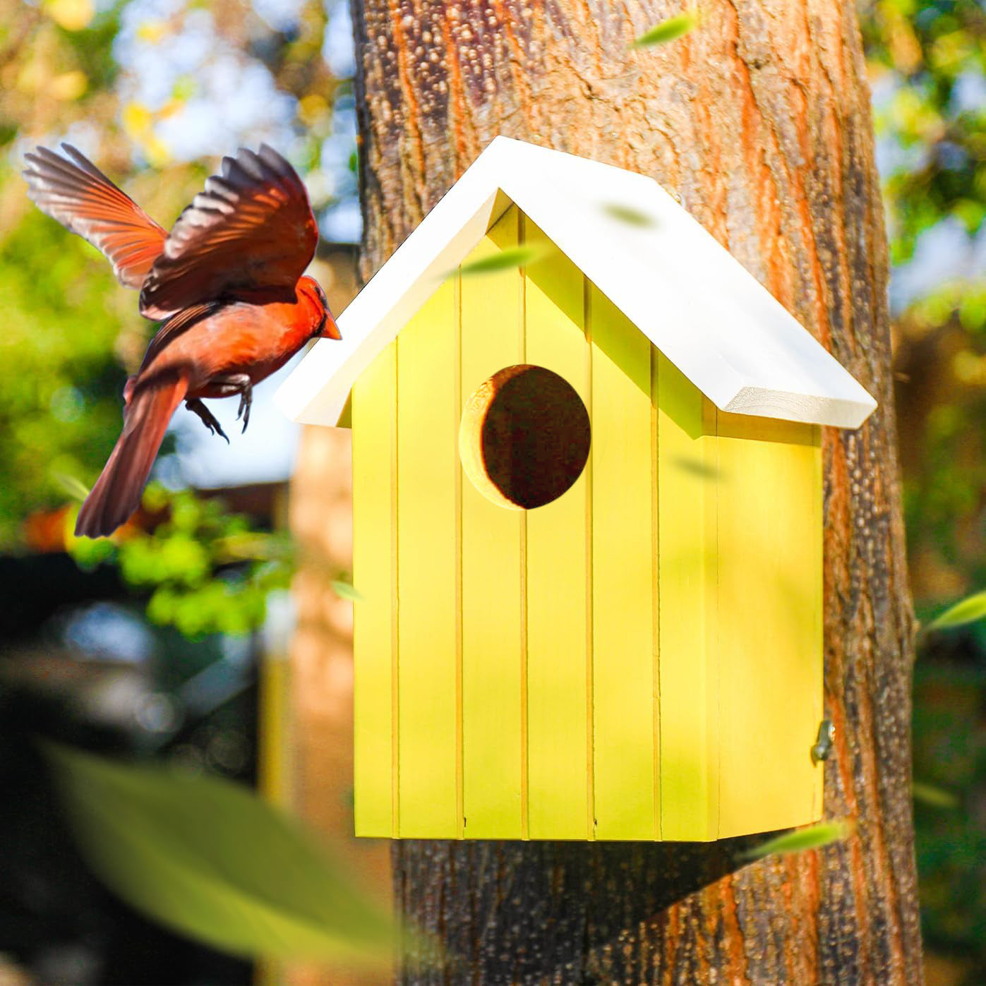 BIRDSHALA Wooden Large Bird House