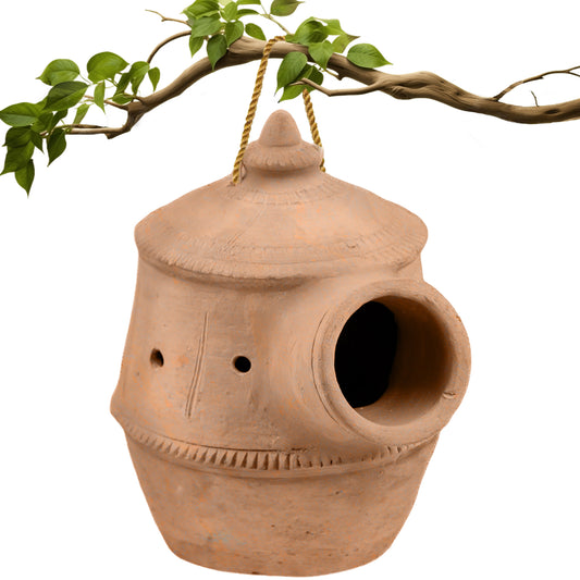 BIRDSHALA TERRACOTTA CLAY NEST BIRDHOUSE